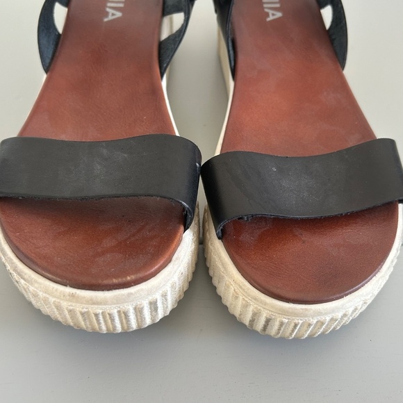 Mia Black Platform Sandal Sz 7.5 - Picture 7 of 11